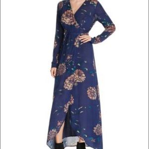Knot Sister Long sleeves, maxi wrap dress